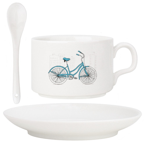 Кофейный набор Велосипед
