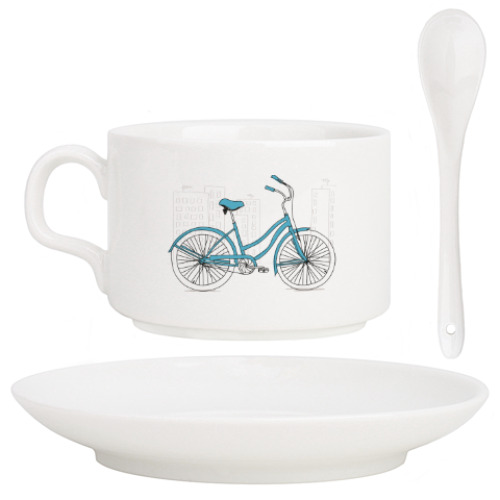 Кофейный набор Велосипед