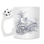 Кружка с футбольным мячиком