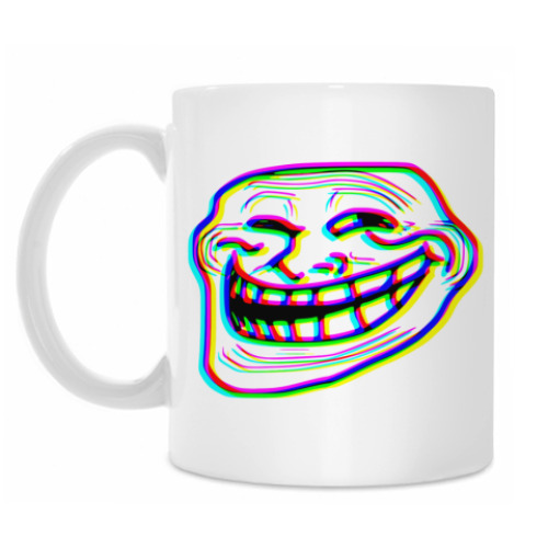 Кружка TrollFace 3D