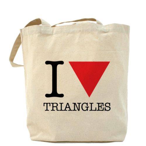 Сумка шоппер  I Love Triangles