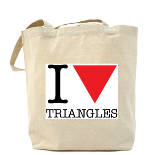 Сумка шоппер  I Love Triangles