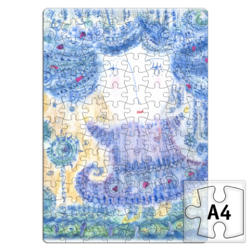 Пазл с принтом Весна-девочка