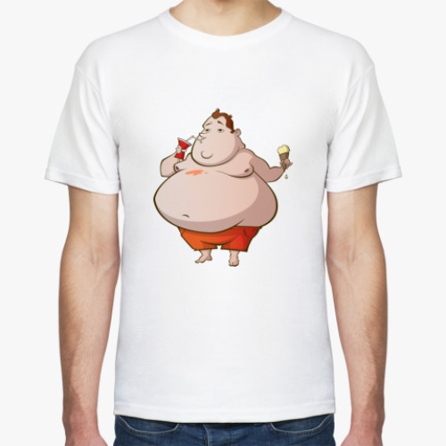 Футболка с принтом Fat boy