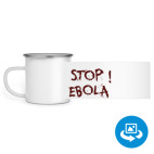 Кружка металлическая белая (круговая запечатка)