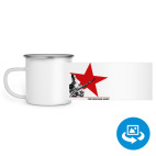 Кружка металлическая белая (круговая запечатка)