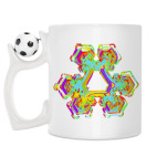 Кружка с футбольным мячиком