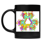 Кружка цветная UV-DTF