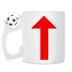 Кружка с футбольным мячиком