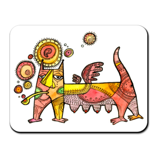 Коврик для мыши с принтом  Курилка