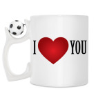 Кружка с футбольным мячиком