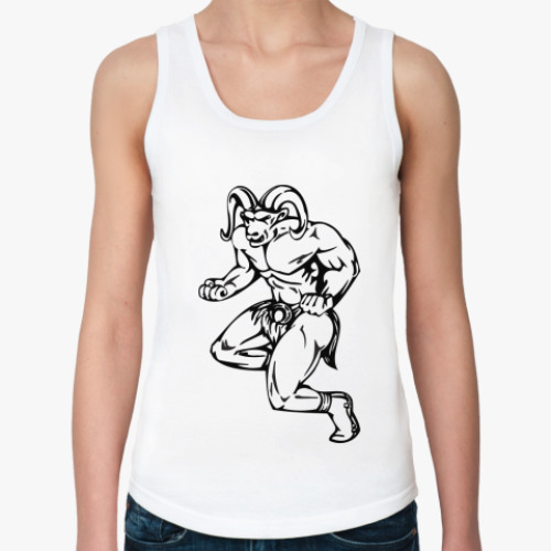 Женская майка с принтом Рогатый