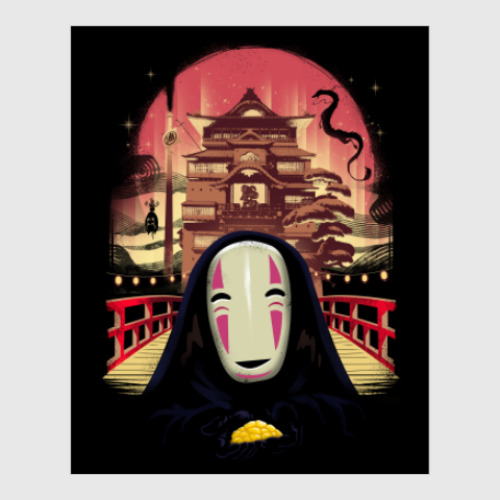 Постер Унесенные призраками Миядзаки