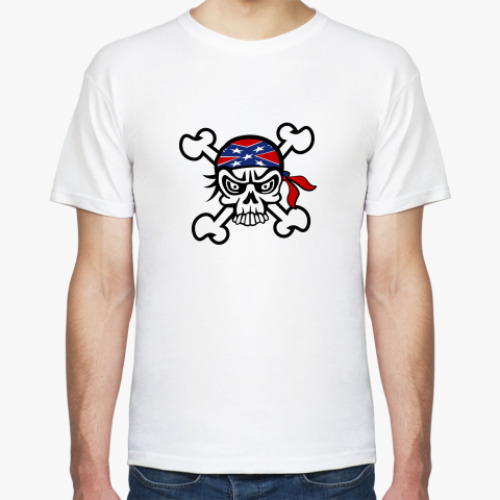 Футболка с принтом  Череп конфедерацич