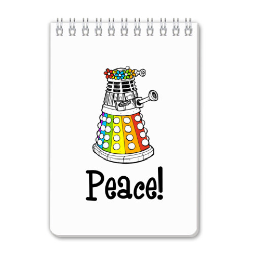 Блокнот с принтом Радужный далек