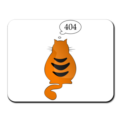 Коврик для мыши с принтом 404
