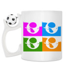 Кружка с футбольным мячиком