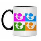 Кружка двухцветная