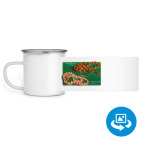 Кружка металлическая белая (круговая запечатка)