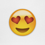 Emoji Смайл: Влюбленный