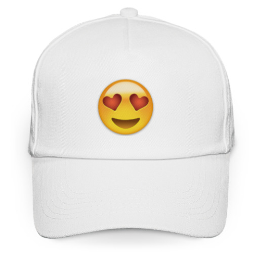 Кепка бейсболка Emoji Смайл: Влюбленный
