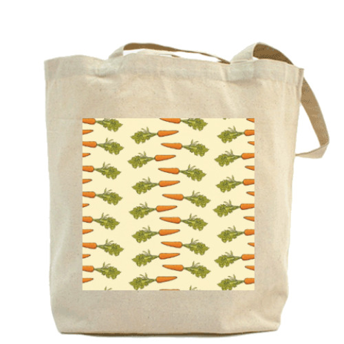 Сумка шоппер с принтом Морковка