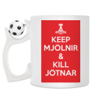 Кружка с футбольным мячиком