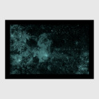 Постер 40 х 60 см Audumbla и Снежинки в Космосе