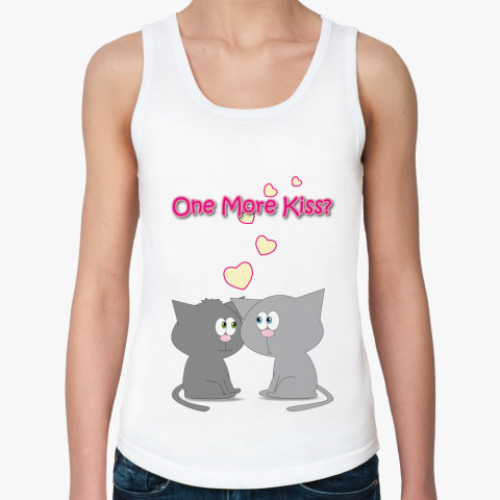 Женская майка с принтом  Kiss