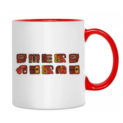 Кружка с принтом 'Сердце майя'