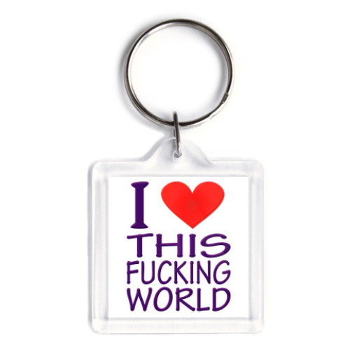 Брелок с принтом   Love World