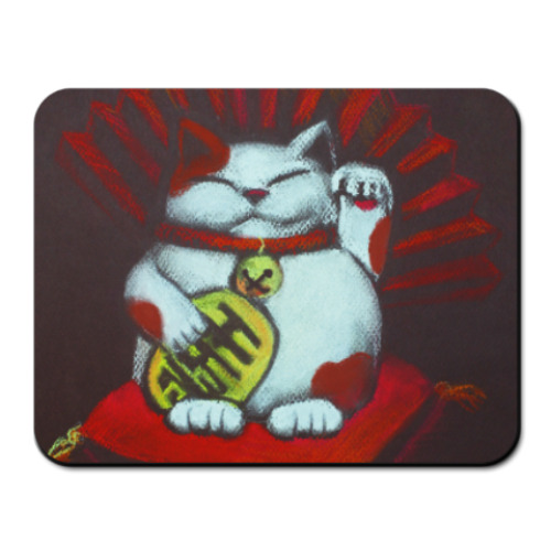 Коврик для мыши Манеки неко (Maneki neko)