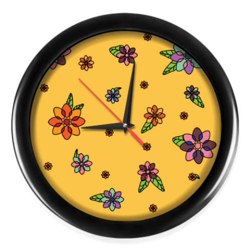 Настенные часы с принтом Время весны