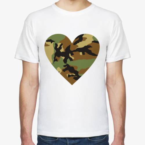 Футболка   Камуфляжное сердце