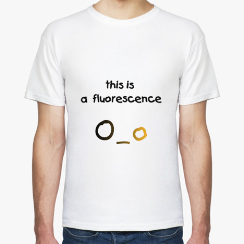 Футболка с принтом this is a fluorescence