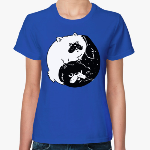 Женская футболка Инь и ян