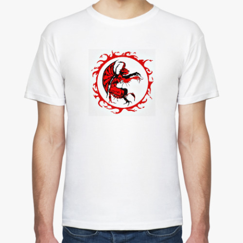 Футболка с принтом Демон