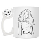 Кружка с футбольным мячиком