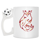 Кружка с футбольным мячиком