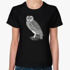 Классическая женская футболка Сова