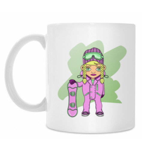 Кружка Девушка сноубордистка