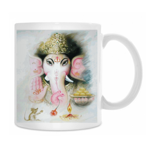 Кружка с принтом Ганеша