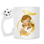 Кружка с футбольным мячиком