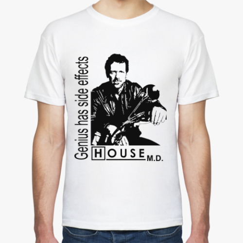 Футболка с принтом Genius has side effects