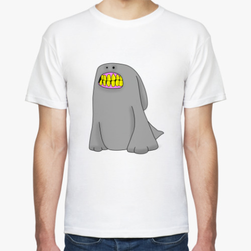 Футболка с принтом зубан