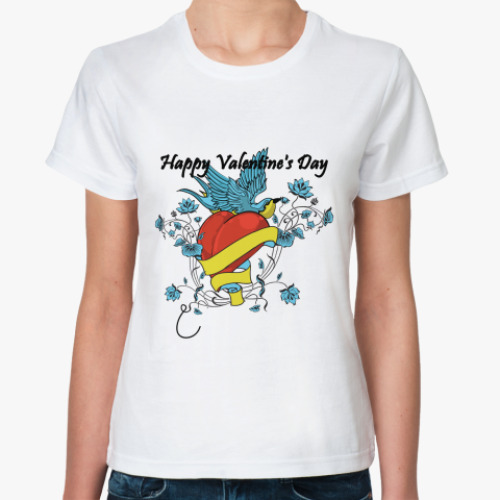 Классическая футболка С днем Св. Валентина