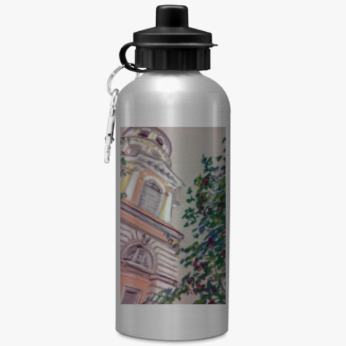 Спортивная бутылка/фляжка Яблони у колокольни Владимирского собора