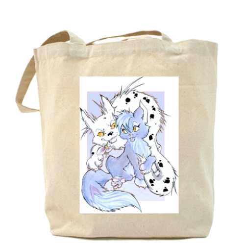 Сумка шоппер с принтом Это любовь!