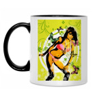 Кружка двухцветная