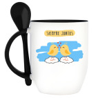 Кружка с ложкой